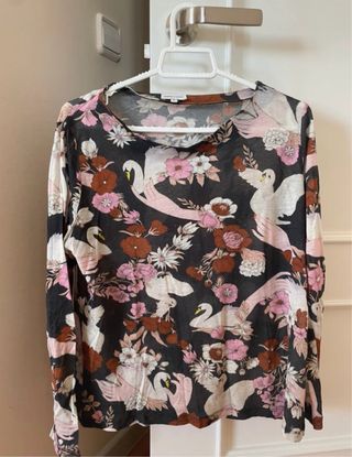 Blusa Bimba y Lola Estampada Vintage