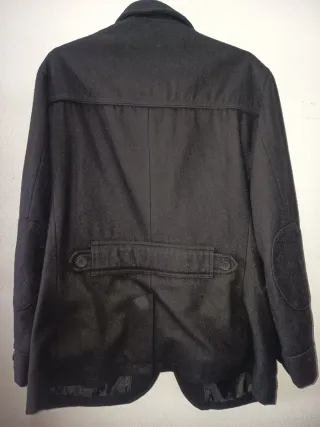 Abrigo paño H&M negro hombre