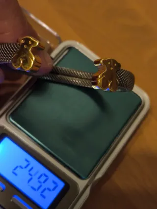 Pulsera Tous Oso oro y acero