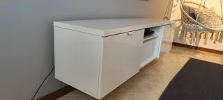Móvel TV Ikea Branco Madeira