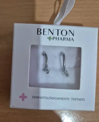 Pendientes Benton Pharma Hipoalergénicos