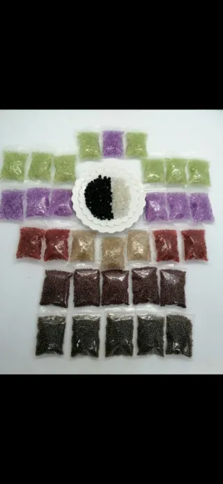 Cuentas de colores para manualidades