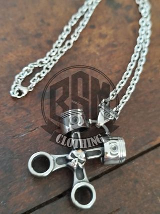 Collana Harley Davidson Pistoni skull
