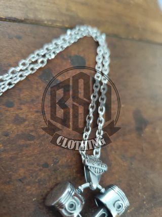 Collana Harley Davidson Pistoni skull