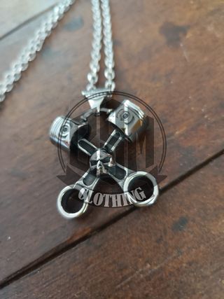 Collana Harley Davidson Pistoni skull