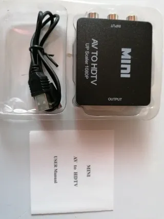 Adaptador de Video RCA a HDMI Full HD 1080p