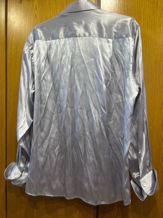 Camisa Hombre Plateada