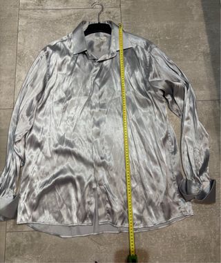Camisa Hombre Plateada