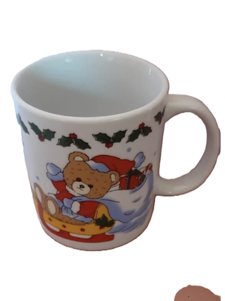 Tazza Mug Ceramica Natalizia Orsetto Pattinatore
