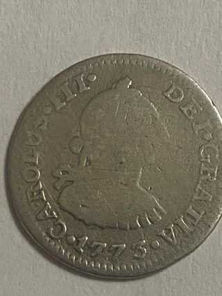 Moneda Plata Carlos III 1773