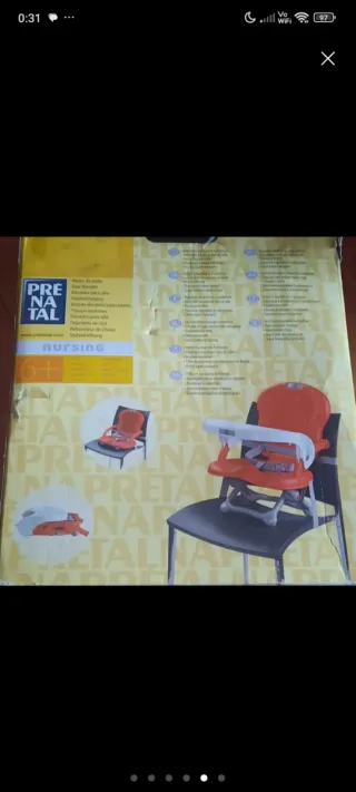 Trona portátil prenatal para bebé