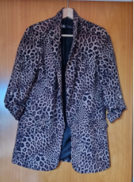 Blazer Zara Estampado Leopardo
