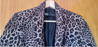 Blazer Zara Estampado Leopardo