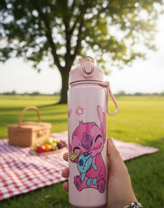 Borraccia Lilo & Stitch rosa