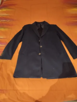 Cappottino monopetto blu 3 bottoni tg. 56