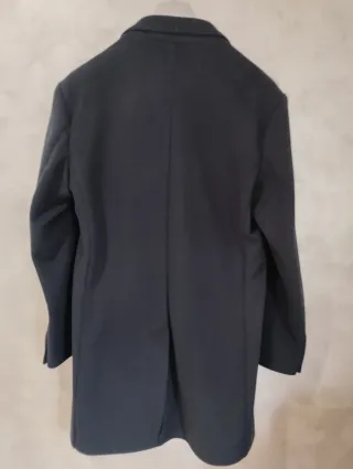 Cappottino monopetto blu 3 bottoni tg. 56
