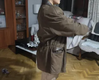 Abrigo lovey Beige/Marrón Talla 50