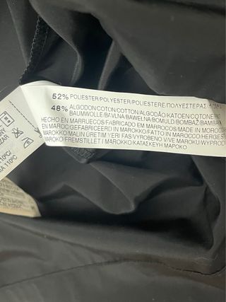 Blusa Negra Raso, Zara