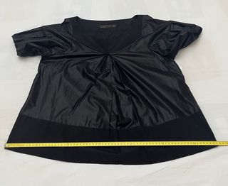 Blusa Negra Raso, Zara