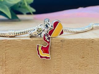 Charm España Toro Corazón - Plata