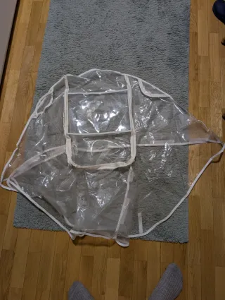 Funda lluvia silla paseo transparente