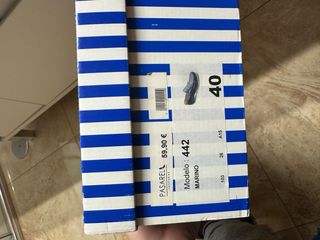 Mocasines azul marino talla 40