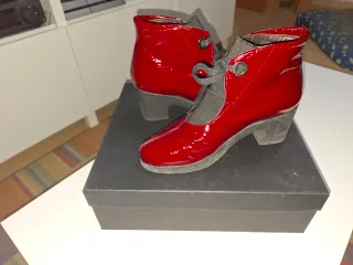 Botines Lucca Piu Rojos Charol