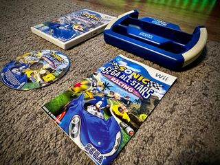 Juego Wii Sonic & Sega All-Stars Racing + Volante