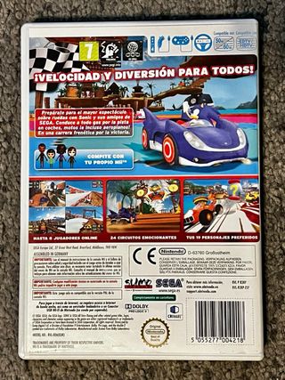 Juego Wii Sonic & Sega All-Stars Racing + Volante