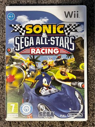 Juego Wii Sonic & Sega All-Stars Racing + Volante