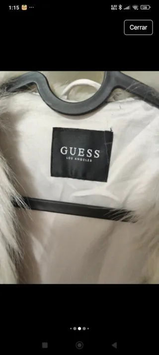 Chaleco Guess Gris y Blanco