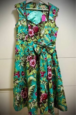 Vestido vintage Lindybop floral talla L