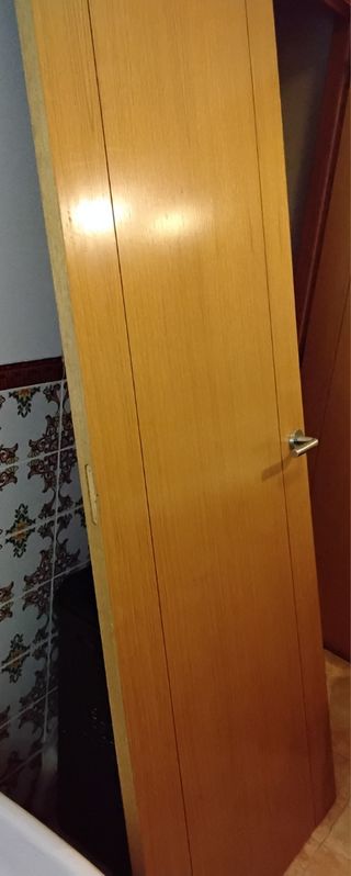 Puerta maciza chapa roble