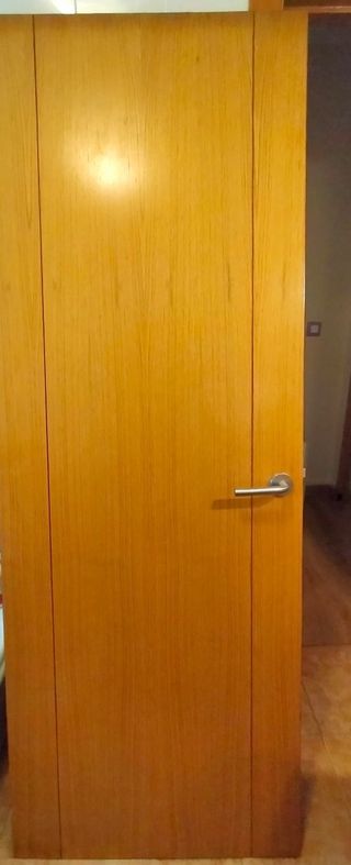 Puerta maciza chapa roble