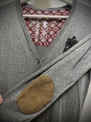 Vestido Desigual Gris y Verde Talla S