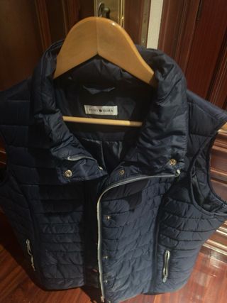 Chaleco acolchado mujer azul
