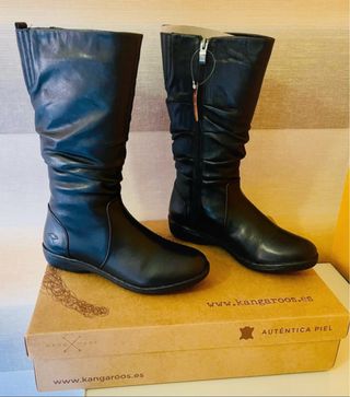 Botas KangaROOS Piel Impermeables Negras