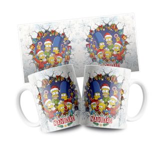 Taza Simpsons Navidad Bart Santa Claus