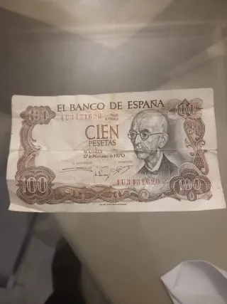 Billete 100 pesetas 1970 Banco de España