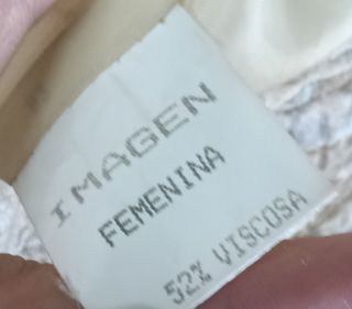 Chaqueta vintage color crema estilo barroco