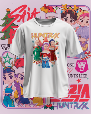 Camiseta Huntrix Kpop Demon Hunters Blanca