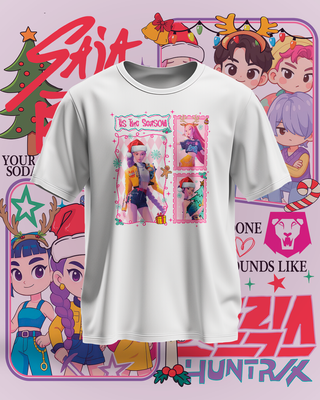 Camiseta Huntrix Kpop Demon Hunters Blanca