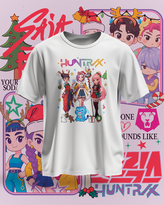Camiseta Huntrix Kpop Demon Hunters Blanca
