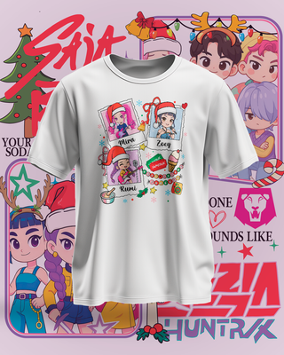 Camiseta Huntrix Kpop Demon Hunters Blanca