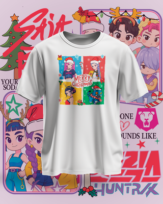 Camiseta Huntrix Kpop Demon Hunters Blanca