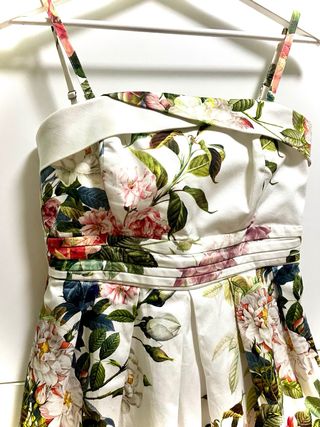 Vestido cóctel vintage floral