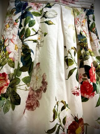 Vestido cóctel vintage floral