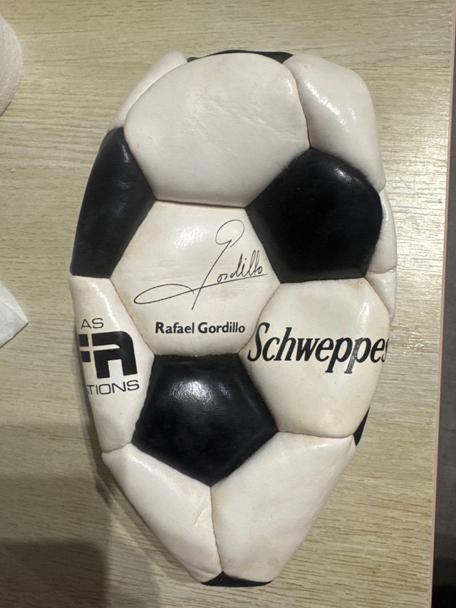 Balón Rafael Gordillo Colección Firmado
