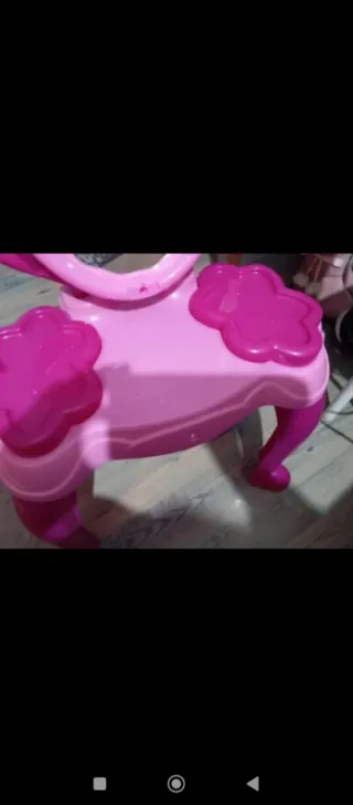 Tocador infantil rosa y morado