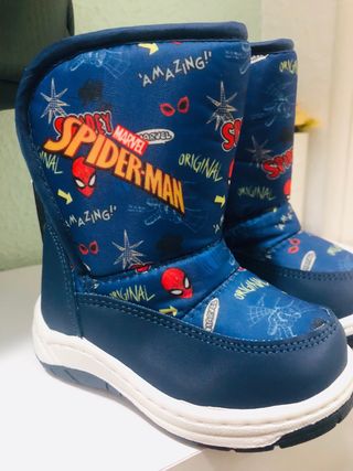 Botas Nieve Spiderman Talla 22 Nuevas